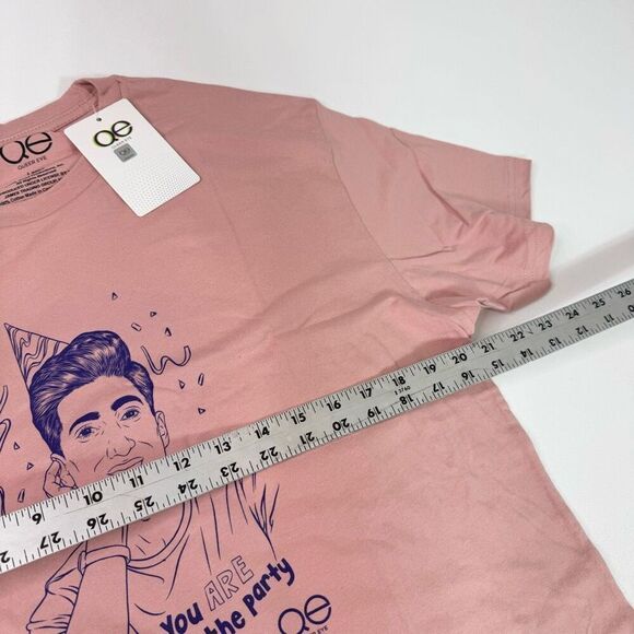 Queer Eye Tee Shirt Mens Large You are the Party Pink New Crewneck LGTBQ Pride - Picture 6 of 8